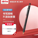 红环（rOtring）旋转式圆珠笔 可伸缩笔头全金属笔身 高颜值专业绘图-800系列黑色单支 开学季礼物