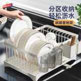 太力沥水碗架篮厨房用具置物架餐具碗碟盘筷子台面水槽汲水架