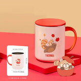 膳魔师（THERMOS）带把手保温杯TCDG-451咖啡杯办公室简约保冷泡茶水杯子JDG-352 TCDG-451小熊猫440ml