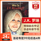 【99元任选4件】Who Was 英文原版 世界名人传记 英语读物 章节书 课外阅读 【送音频】谁是J.K.罗琳