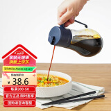 乐扣乐扣（LOCK&LOCK）自动开合油壶 可拆洗厨房玻璃醋酱油调料油瓶 550mL蓝色CKO110NVY