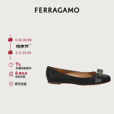 菲拉格慕（Ferragamo）女士黑色芭蕾平底鞋 0574556_1D _70/37.5码（礼物送女友）