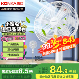 康佳（KONKA）电风扇七叶柔和轻音大风量落地扇家用风扇节能低噪电扇广角摇头 KF-L17D(升级款）