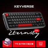 KEYVERSE ET65有线RGB电竞磁轴游戏键盘铝合金无畏契约吃鸡打瓦CS 电竞磁轴键盘竞技版（铅华灰）