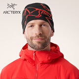 ARC'TERYX始祖鸟 LIGHTWEIGHT BIRD HEAD TOQUE 舒适 男女同款 绒线帽 BLACK/DYNASTY/黑色/皇朝红 均码