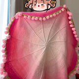 松册玫瑰花束毯子材料包DIY手工钩编织创意毛毯渐变花束送女友礼物 材料包约110cm-双股渐变共22团【全套工具+视频教程】