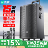 索爱（soaiy）SA-X65舞台级15喇叭15吋重低音广场舞家用户外k歌电木吉他乐器音箱蓝牙拉杆便携音箱话筒