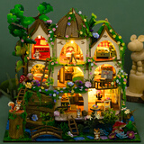 我の屋diy小屋森林城堡手工制作迷你小房子模型玩具模型男友生日礼物女