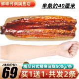 鲜味时刻【销量20万+】日式蒲烧鳗鱼 鳗鱼蒲烧（超大单只40厘米）海鲜制品 日式鳗鱼蒲烧500g【146实发2条】