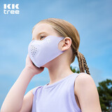 kocotreekk树儿童口罩防紫外线护眼角宝宝防晒立体口罩户外透气 冷霜紫 M