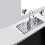 科勒（KOHLER）大单槽304不锈钢加厚大容量水槽洗碗池抽拉龙头套餐26957