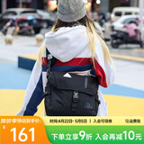 ACROSS邮差包男士斜挎包上班通勤包学生大容量单肩包旅行挎包女相机包包 黑色