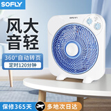 舒飞无叶迷你小风扇桌面电风扇办公室台式风扇大风力 双涡轮静音学生宿舍寝室床头床上家用无叶风扇 【清新蓝】台式转页风扇直插