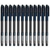 橘林orange J-505B黑珍珠0.5mm中性笔 半针管签字笔办公学生用自来水笔 0.5mm蓝黑色笔12支