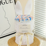 三彩熊香皂玫瑰花束小香风元旦新年女生生日礼物女孩永生花送女朋友毕业