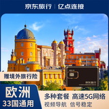 欧洲多国通用上网卡电话卡流量卡10天每天2GB高速5G/4G 低速无限