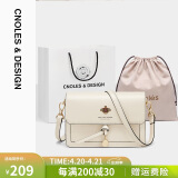 蔻一（Cnoles）斜挎包女士牛皮单肩包高级感小众小方包闺蜜生日礼物送女生好友
