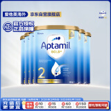 爱他美（Aptamil）金装澳洲版 较大婴儿配方奶粉 2段(6-12月) 900g 6罐箱装