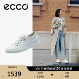 爱步（ECCO）板鞋女 时尚潮流百搭简约经典小白鞋日常休闲板鞋女 柔酷430003 白色43000301007 37 （偏小，建议选大一码）