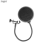 depusheng专业麦克风防喷罩 电容麦录音配音主播直播K歌电脑游戏USB电容麦话筒防风悬臂支架通用双层小号