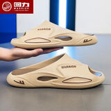 回力拖鞋男士运动凉鞋外穿踩屎感厚底防滑沙滩鞋HL3A20 卡其棕 40-41