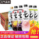 元气森林肖战同款气泡水480ml*5瓶15瓶混合装夏黑葡萄白桃柠檬可乐味气泡 3-5口味混合480ml*15瓶/箱