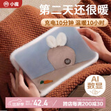 小魔热水袋充电暖手宝暖宝宝暖水袋充电数显防爆暖手袋双插手暖肚子灰