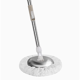 贝意品拖布杆不带桶拖把盘旋转拖把自拧家用免手洗干湿两用吸水拖 免手洗-旋转清洗【咖色】不锈钢盘 0m 1个拖布头+ 加强杆