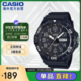 卡西欧（CASIO）时尚指针双显男士学生运动指针手表 MRW-210H-1AVDF