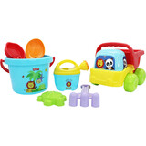 费雪（Fisher-Price）沙滩玩具7件套装 儿童户外戏水玩沙挖沙铲子玩具生日礼物礼品