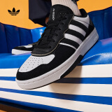 adidas「增嗨鞋」HAIWEE复古厚底增高老爹鞋男女阿迪达斯三叶草 白/黑 42