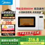 美的（Midea）变频小清新微波炉 液晶屏幕 磨砂面板 小型20L家用 匠心工艺（PM2002）