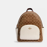 蔻驰（COACH）奢侈品女包帆布COURT双肩包5671【品牌授权】送女友老婆礼物