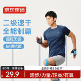 京东京造【100 超轻速干】运动T恤夏季户外跑步健身短袖男 丹宁蓝2.0 M