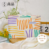 晟旎尚品ins化妆包彩色条纹包便携补妆口红钥匙收纳袋笔袋零钱包内胆包
