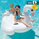 INTEX57562皇冠天鹅坐骑成人儿童充气浮排戏水浮床网红拍照水上玩具