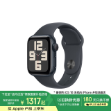Apple/苹果 Watch SE 智能手表GPS款40毫米午夜色铝金属表壳午夜色运动型表带M/L MXEY3CH/B