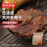京东京造 【10包】古法卤牛肉干原味250g 手撕肉片肉脯 湖岭牛肉干
