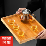 耐热耐高温加厚玻璃壶葫仙玻璃泡茶壶办公家用电陶炉煮茶壶水壶 400ml单壶+4只玉兰杯