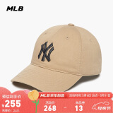 MLB帽子男女软顶棒球帽虞书欣明星同款运动鸭舌帽3ACP6601N-50SAS-F