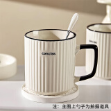 拜杰马克杯陶瓷杯杯子早餐杯水杯办公室牛奶大容量杯子单个装400ML