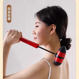 钧汇可伸缩按摩锤子颈椎腿部肩背经络拍打器硅胶棒敲打锤身捶背按摩器 铅笔拍打按摩锤+穴位图