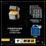 斯丹德【罗永浩推荐】新能源7号充电锂电池1.5V快充8仓12粒1300mWh适用游戏手柄/话筒/血压计等