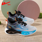 回力女童运动鞋秋季儿童鞋子休闲网面透气男童跑步鞋1381黑蓝33