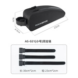 洛克兄弟（ROCKBROS）自行车包上管车头包公路车前梁包山地骑行包防水鞍包配件 黑色（小号） 双拉链款 全防水