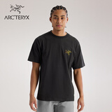ARC'TERYX始祖鸟 KRAGG COTTON LOGO SS 透气 男子 棉质短袖T恤 24K BLACK/黑色 L