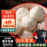 潮庭潮汕海鲜特产新鲜海鱼鱼丸虾滑鱼蛋 正宗火锅食材丸子烧烤关东煮 [墨鱼≥80%]功夫墨鱼丸250g