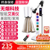 鸿益德 艾灸家用仪器一体机语音无烟熏蒸仪美容院养生理疗艾炙灯烤电仪 白色豪华尊享款-七核加热+七光渗透XJAY07