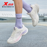 特步女子跑步鞋运动鞋冬季新款网面透气轻便减震休闲跑鞋