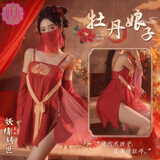 妖儿情趣内衣古代纯欲古风青楼红色性感房事战袍夫妻刺激高档汉服肚兜